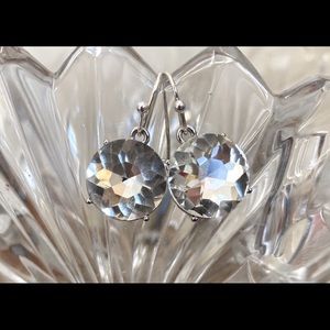 Handcrafted simulated diamond earrings
